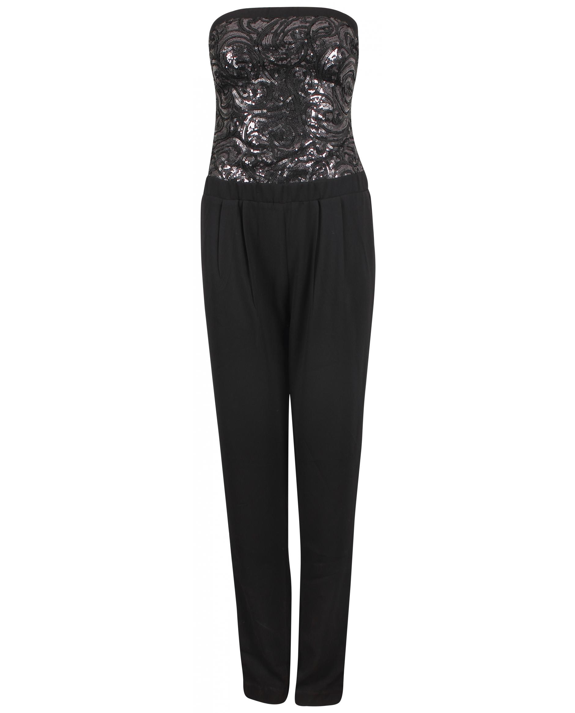 Feestelijke jumpsuit zwart JBC